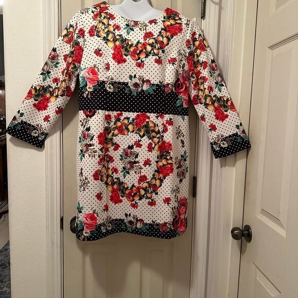 Stylewe Aofuli colorful flowers , polka dots & lemon dress -4XL- lined- NWT - Picture 1 of 13